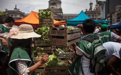 Acampe frente al Congreso en reclamo por la Ley de Acceso a la Tierra