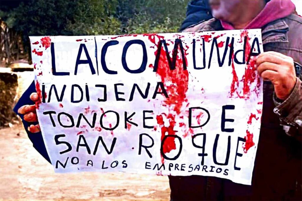 Comunidad indígena TONOKE en San Roque, Provincia de Santiago del Estero. Comflicto de tierra con heridos y muerto.