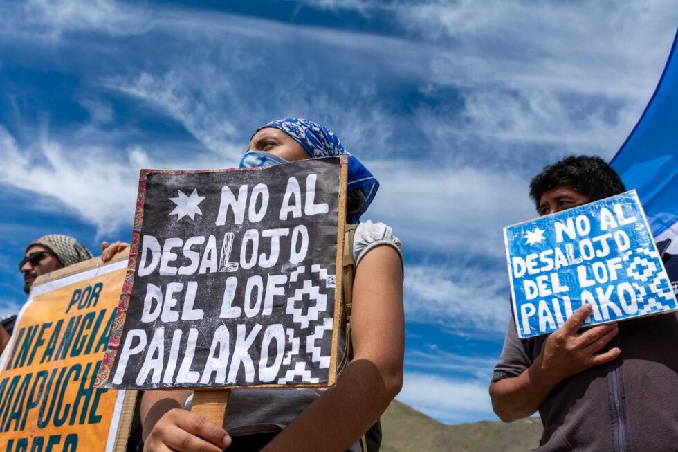 Desalojo a la Lof Pailako: un show frustrado y el saqueo de los ...