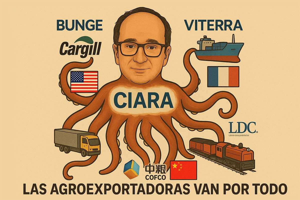 Las empresas agroexportadoras, nucleadas en la Bolsa de Comercio de Rosario, que controlan nuestro comercio exterior y el proceso licitatorio de la vía troncal del río Paraná, avanzan también en el intento de quedarse con el Belgrano Cargas y la Marina Mercante.