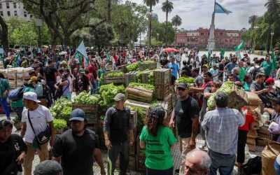 Los productores de alimentos ganaron la calle y repudian las políticas de Milei
