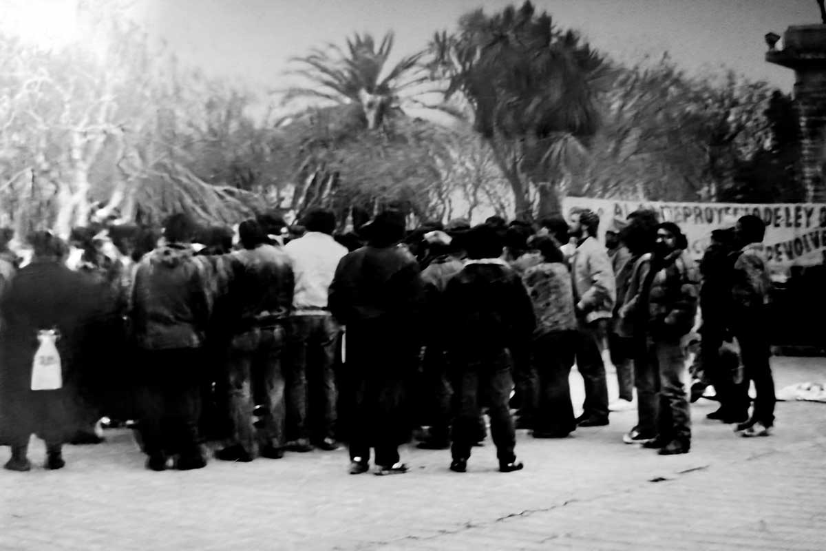 Movilización del CAI en Viedma, la capital provincial.