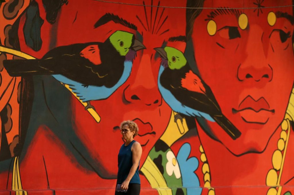 COP 30 - primer día 11 de noviembre de 2025 - Belém - Graffiti en la pared del Museo Paraense Emílio Goeldi durante la 30ª Conferencia de las Partes (COP30).