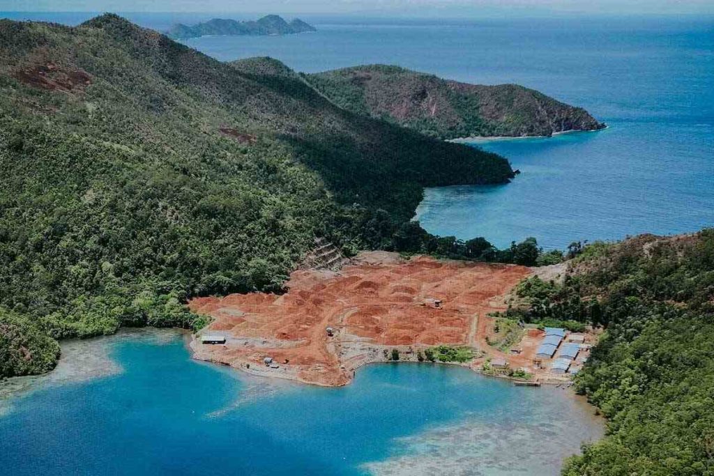 Nickel mining operations kawe Island the raja ampat archipelago west Papua