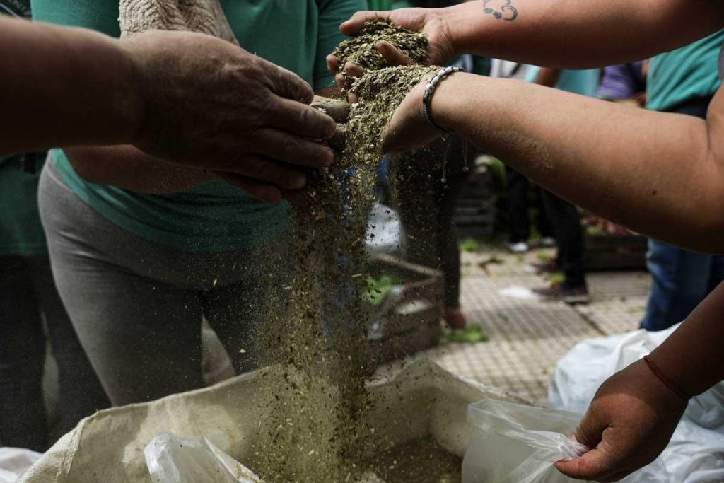 Verdurazo de la UTT (Unión de Trabajadores de la Tierra) el 24 de ábril 2025.