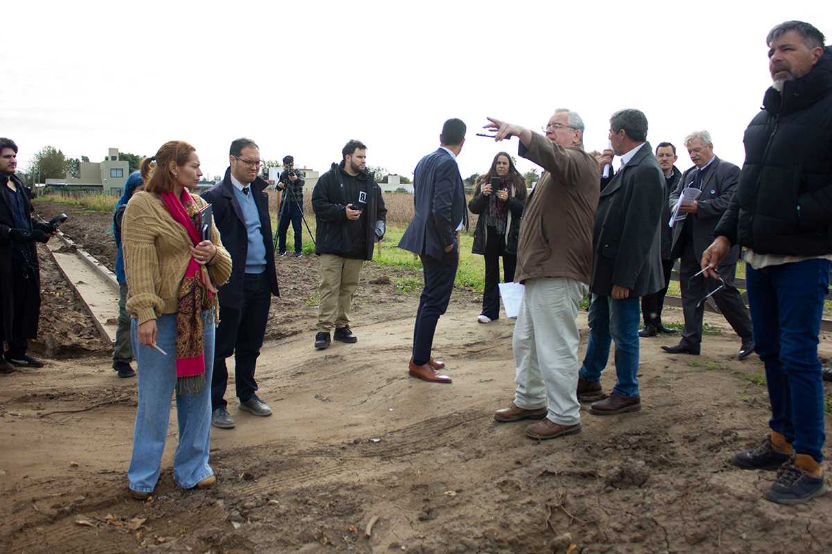 Juicio a productores y ex funcionarios por contaminar con agrotóxicos en Pergamino, inspección ocular