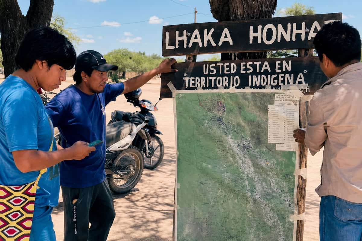 Comunidad indígena wichí Lhaka Honhat reclama por la titularidad de sus tierras en Salta
